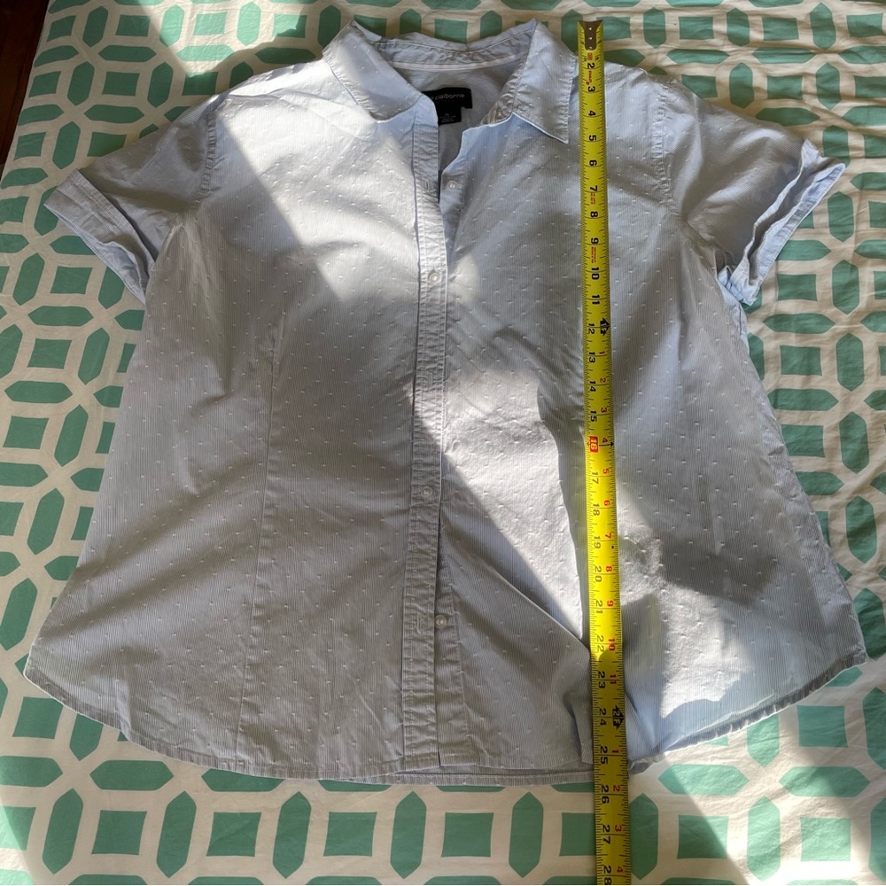 Liz Claiborne Career Women’s Short Sleeve Button-Down Shirt - NWOT - size XL - Picture 6 of 8